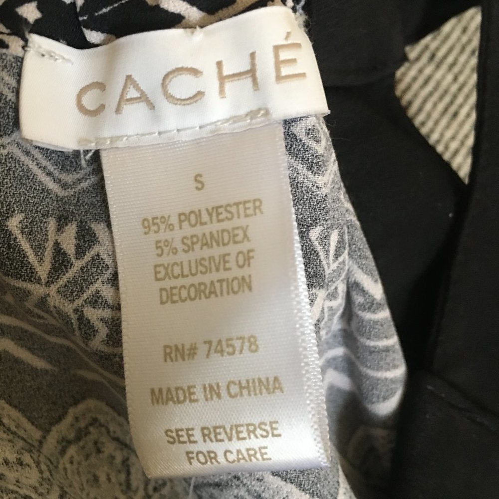 Nwot Cach Black And White Print Romper, Size S - image 7